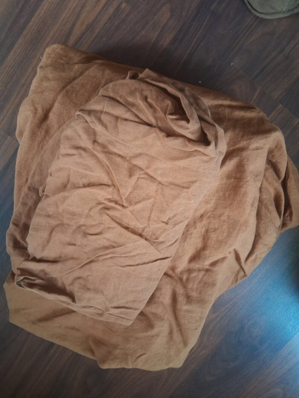Bed Threads RUST F/Q Rust 100% Flax Linen Duvet Cover Set. 2 Euro Shams